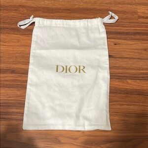 Dior White Dust Bag set of 2